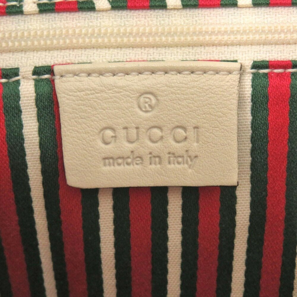 GUCCI Authentic Cream Leather Tote Bag - Picture 9 of 9
